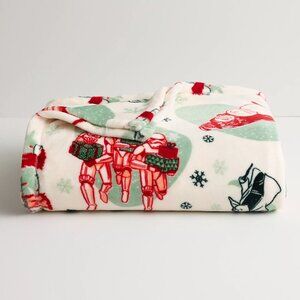 NEW STAR WARS CHRISTMAS HOLIDAY THROW BLANKET THE BIG ONE STORM TROOPERS NWT